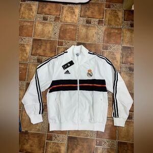 Adidas Real Madrid 2026 Nylon Mesh Track Jacket Size M